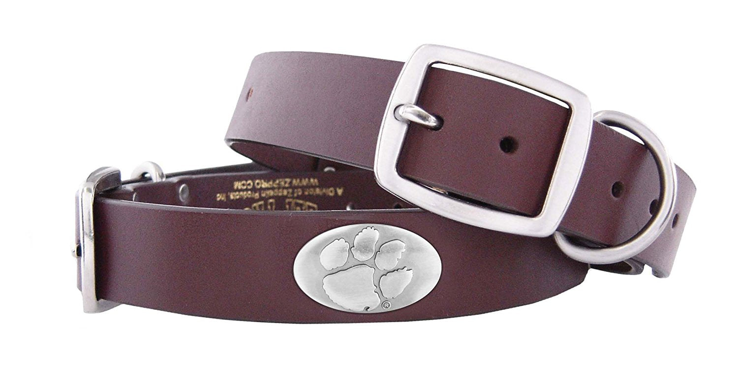 Zep-Pro Clemson Tigers Dog Collar - NCAA - 3 Sizes - Made in The U.S.A.