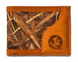 Florida State Seminoles Bifold Realtree Max-5 Camo & Leather Wallet - NCAA