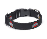 Ohio State Buckeyes Ribbon Dog Collar - NCAA