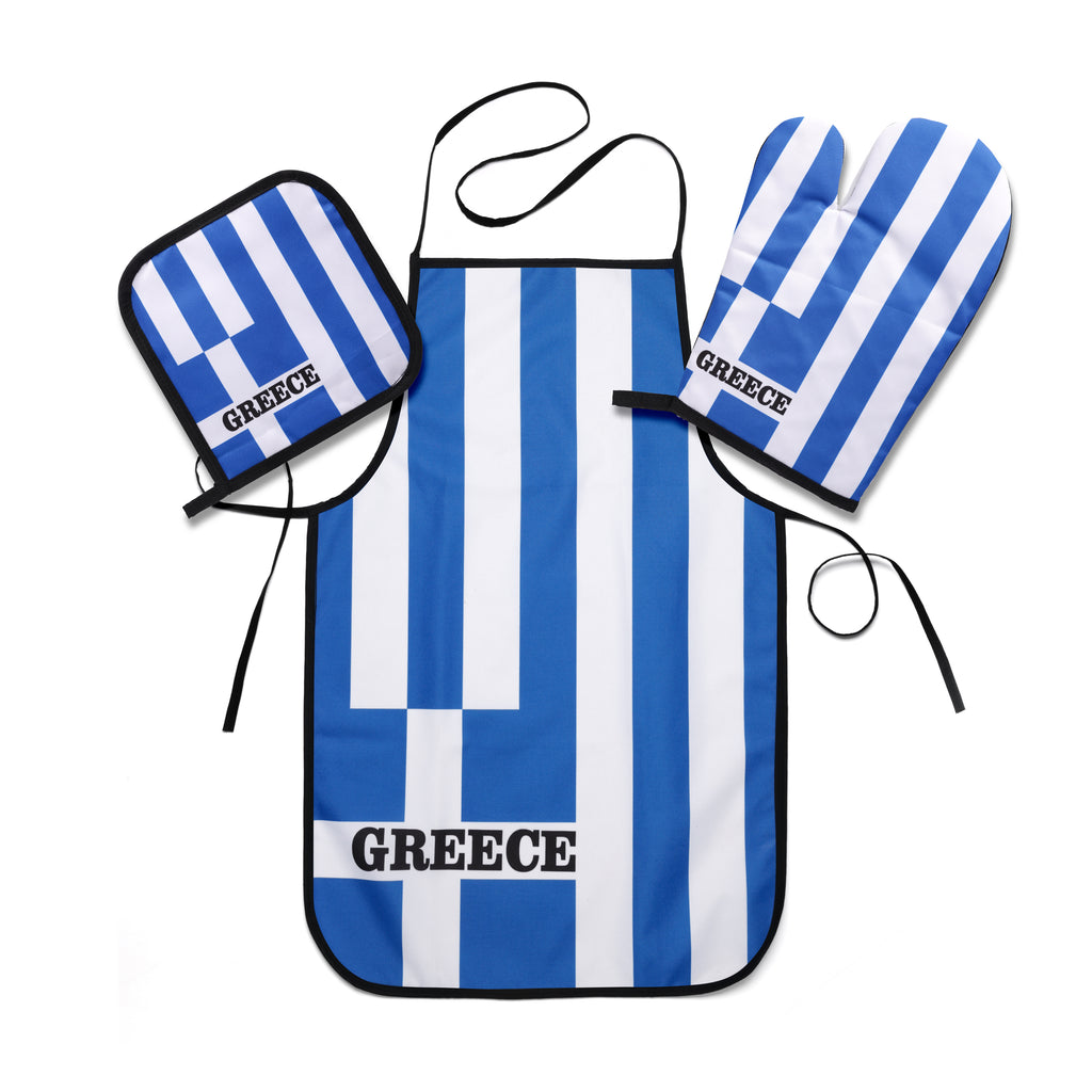 Greece Flag Kitchen & BBQ Set