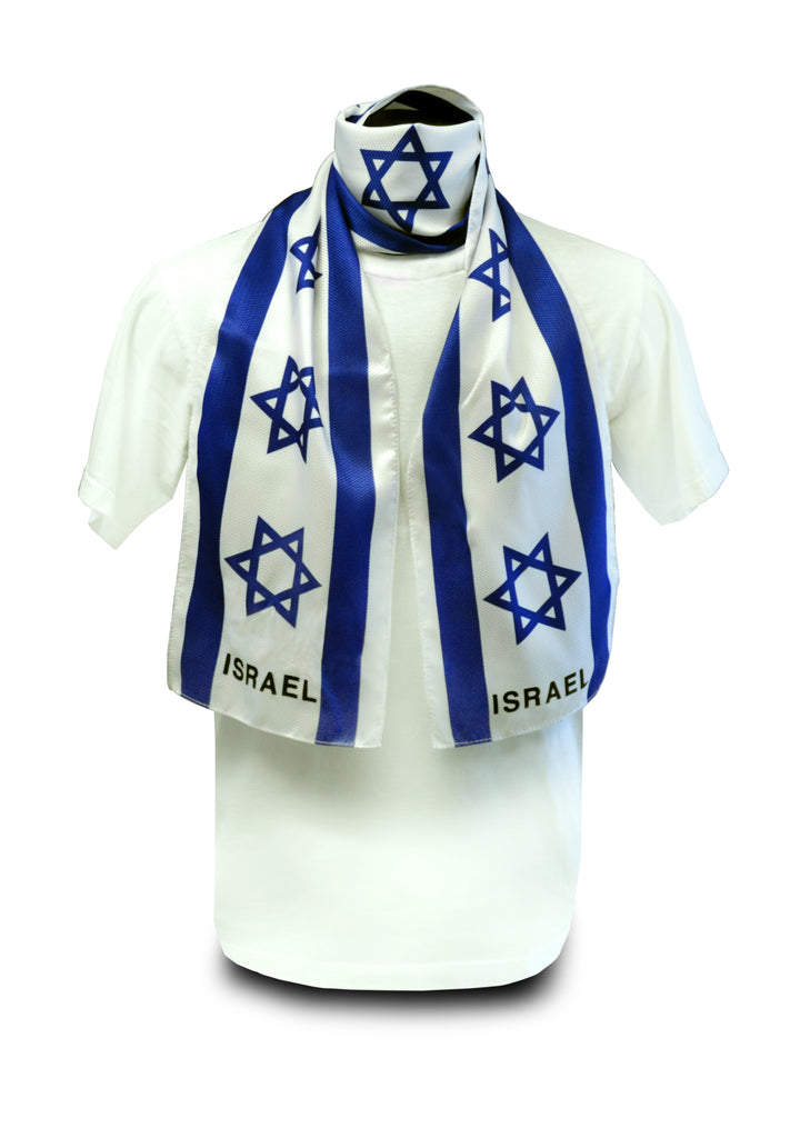 Israel Flag Print Scarf