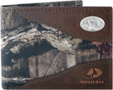 Missouri Tigers Mossy Oak Camo & Leather Bifold Wallet - NCAA