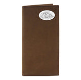 Ole Miss Rebels Crazyhorse Leather Roper Concho Wallet - NCAA