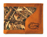 Florida Gators Bifold Realtree Max-5 Camo & Leather Wallet - NCAA