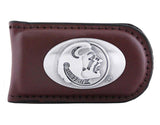 Florida State Seminoles Leather Magnet Concho Money Clip  - NCAA