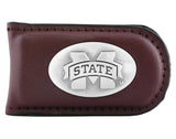 Mississippi State Bulldogs Leather Money Clip  - NCAA