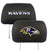 Baltimore Ravens Embroidered Headrest Covers - NFL