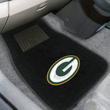 Green Bay Packers Embroidered Car Mat Set - NFL