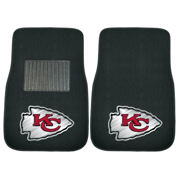 Kansas City Chiefs Embroidered Car Mat Set - NFL