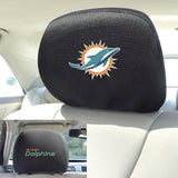 Miami Dolphins Embroidered Headrest Covers - NFL