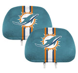 Miami Dolphins Printed Headrest Covers - NFL