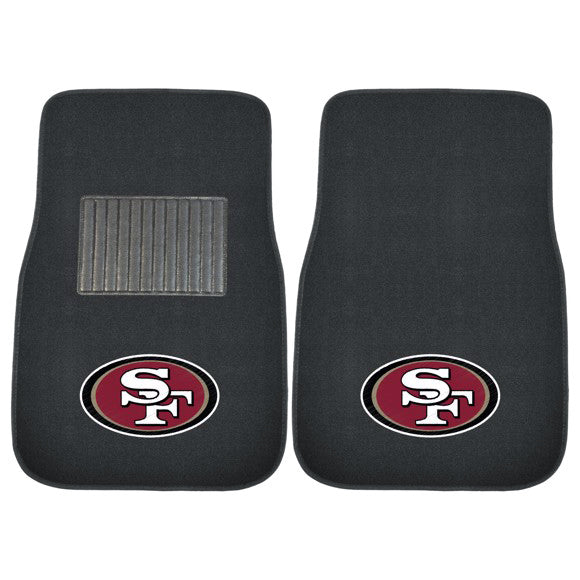 San Francisco 49ers Embroidered Car Mat Set - NFL