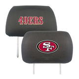 San Francisco 49ers Embroidered Headrest Covers - NFL