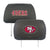 San Francisco 49ers Embroidered Headrest Covers - NFL