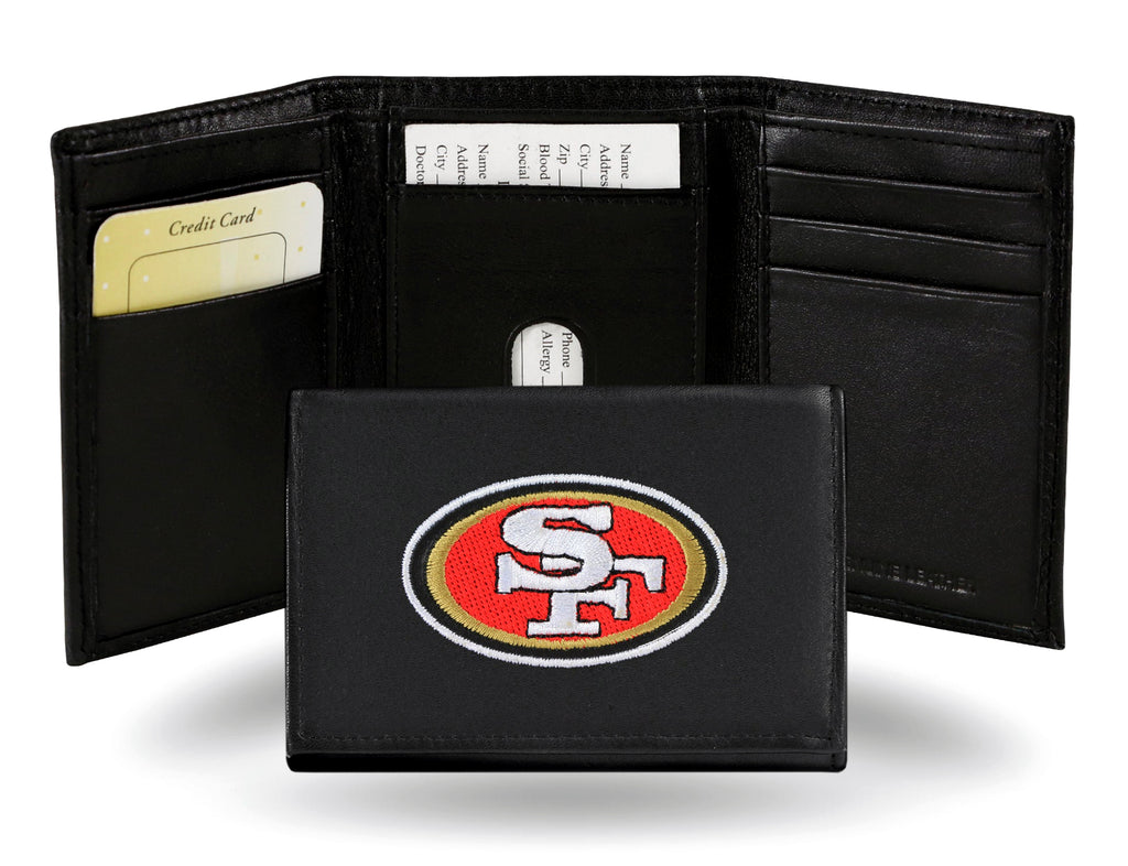 San Francisco 49ers Embroidered Trifold Wallet - NFL