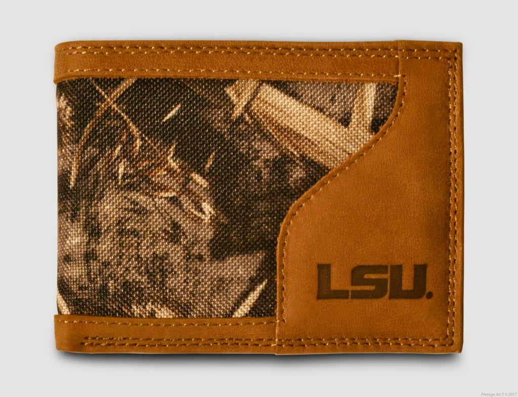 LSU Tigers Louisiana State Wallet Bifold Leather Wallet