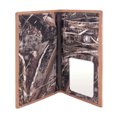NCAA Louisville Cardinals Zep-Pro Mossy Oak Nylon and Leather Trifold  Concho Wallet, Camouflage, One Size